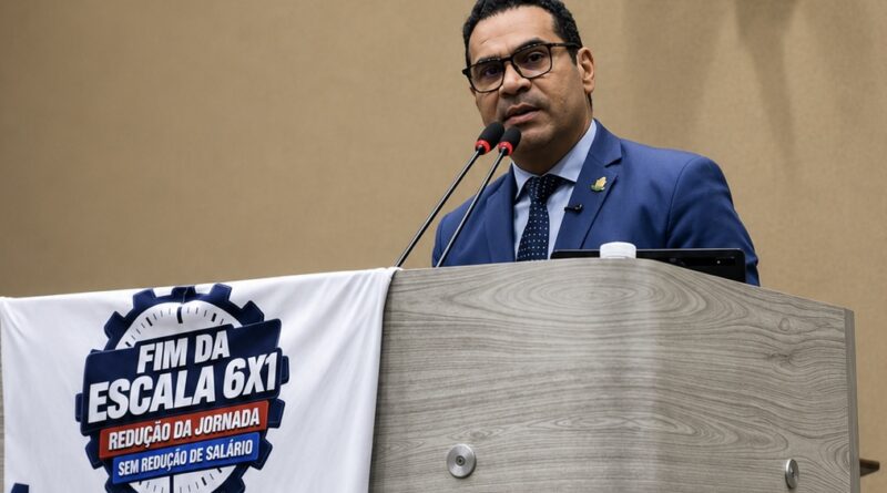Vereador Jaildo Oliveira defende fim da escala 6×1 em pronunciamento na Câmara Municipal de Manaus