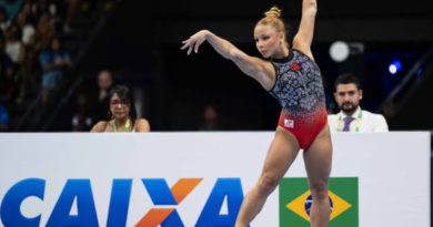 Flávia Saraiva é campeã brasileira na trave e no solo