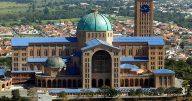 Santuário Nacional de Aparecida, localizado em Aparecida, SP - Brasil.