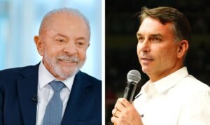 Os candidatos a presidência da república 2026 Lula e Flávio Bolsonaro . Foto: Lula Oficial e Charles Vieira/Campanha Flávio Bolsonaro