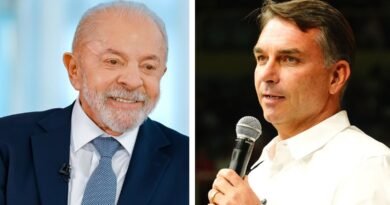 Os candidatos a presidência da república 2026 Lula e Flávio Bolsonaro . Foto: Lula Oficial e Charles Vieira/Campanha Flávio Bolsonaro