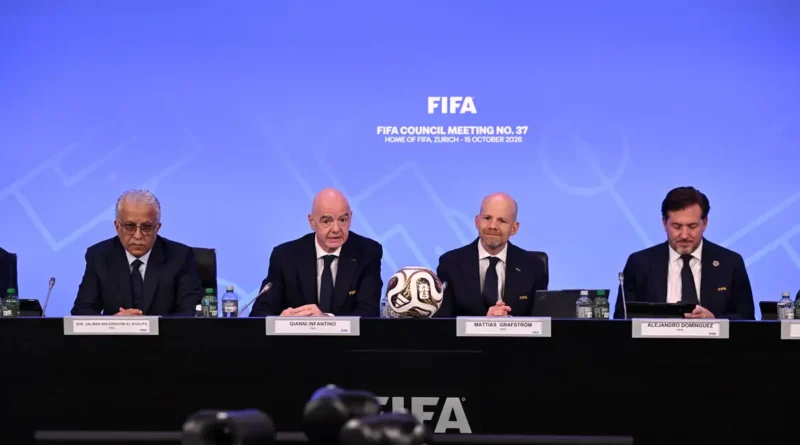 Primeiro encontro de cúpula da Fifa após presidente da entidade Gianni Infantino apresentar proposta de venda de participações da Copa - em 15/10/2026