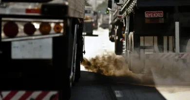 caminhões, poluição, Gases poluentes , trânsito