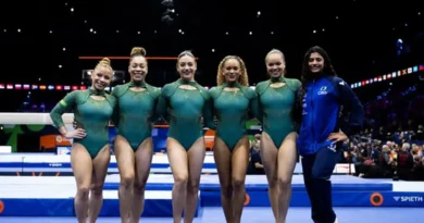 seleção brasileira feminina termina em 5º lugar na disputa por equipes do Mundial de Ginástica Artística, em 21/10/2026