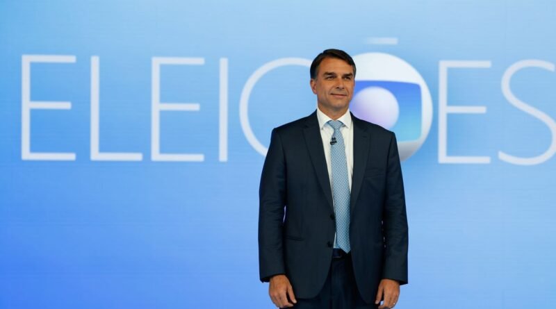 Rio de Janeiro (RJ), 23/10/2026 – O candidato à Presidência da República Flávio Bolsonaro (PL) participa de debate transmitido pela TV Globo no segundo turno das eleições. Foto: Fernando Frazão/Agência Brasil