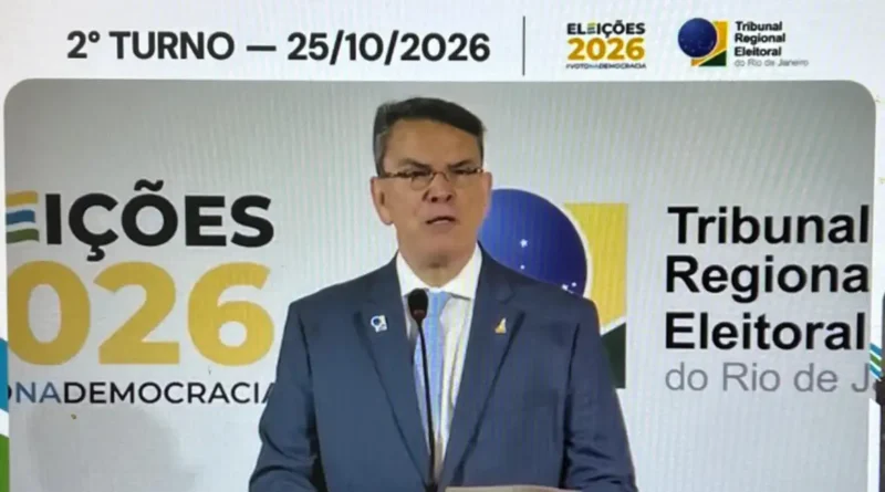 Brasília (DF), 25/10/2026 - Presidente do Tribunal Regional Eleitoral do Rio de Janeiro (TRE-RJ), Cláudio de Mello Tavares. Frame TRE-RJ/Youtube