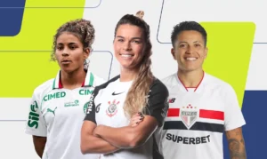 Raissa Bahia (Palmeiras),Tamires (Corinthians), e Bia Menezes (São Paulo) são finalistas na categoria lateral-esquerda ao Prêmio TV Brasil Petrobras Para Elas 2026