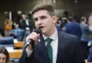 O vereador do PL, Lucas Pavanato, eleito o deputado federal mais votado da história do estado de São Paulo. — Foto: Mozart Gomes/Rede Câmara de SP