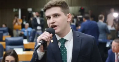 O vereador do PL, Lucas Pavanato, eleito o deputado federal mais votado da história do estado de São Paulo. — Foto: Mozart Gomes/Rede Câmara de SP