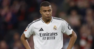 Mbappé em jogo contra Athletic Bilbao 4/12/2024 REUTERS/Vincent West