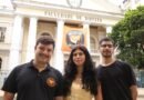 Rio de Janeiro (RJ), 29/10/2026 – Os estudantes de direito da Universidade Federal Fluminense (UFF), Simão Gabriel, Valentina Cruz e João Paulo Pimenta posam para fotografia em frente a universidade, no bairro do Ingá, em Niterói (RJ). Foto: Tomaz Silva/Agência Brasil
