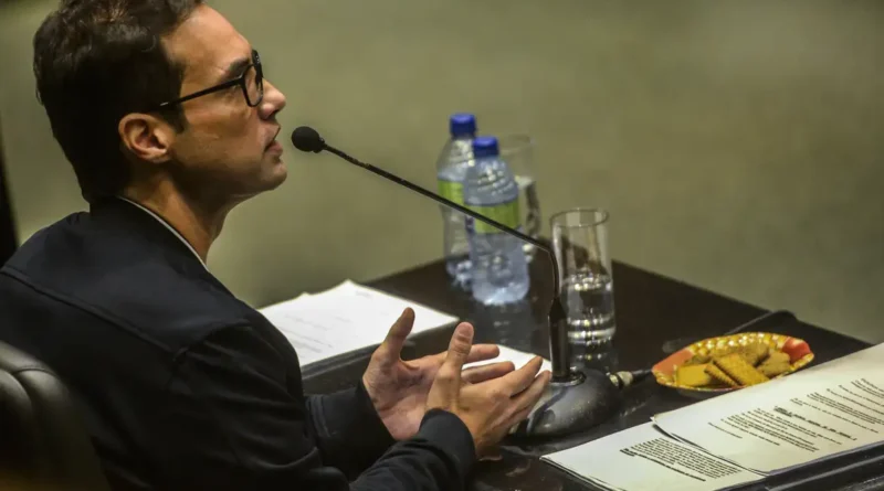 Interrogatório do ex-vereador Jairo Souza Santos Junior, o Dr. Jairinho, no Tribunal de Justiça do Estado do Rio de Janeiro